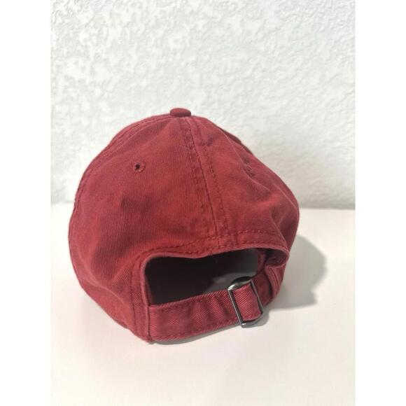 Prairie Mountain White Fish Montana Embroidered Red Adjustable Baseball Hat - Picture 6 of 10